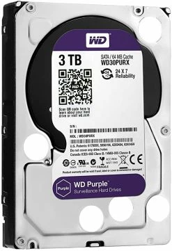 HDD's Hard Disc WD Purple WD30PURX Surveillance 3 TB